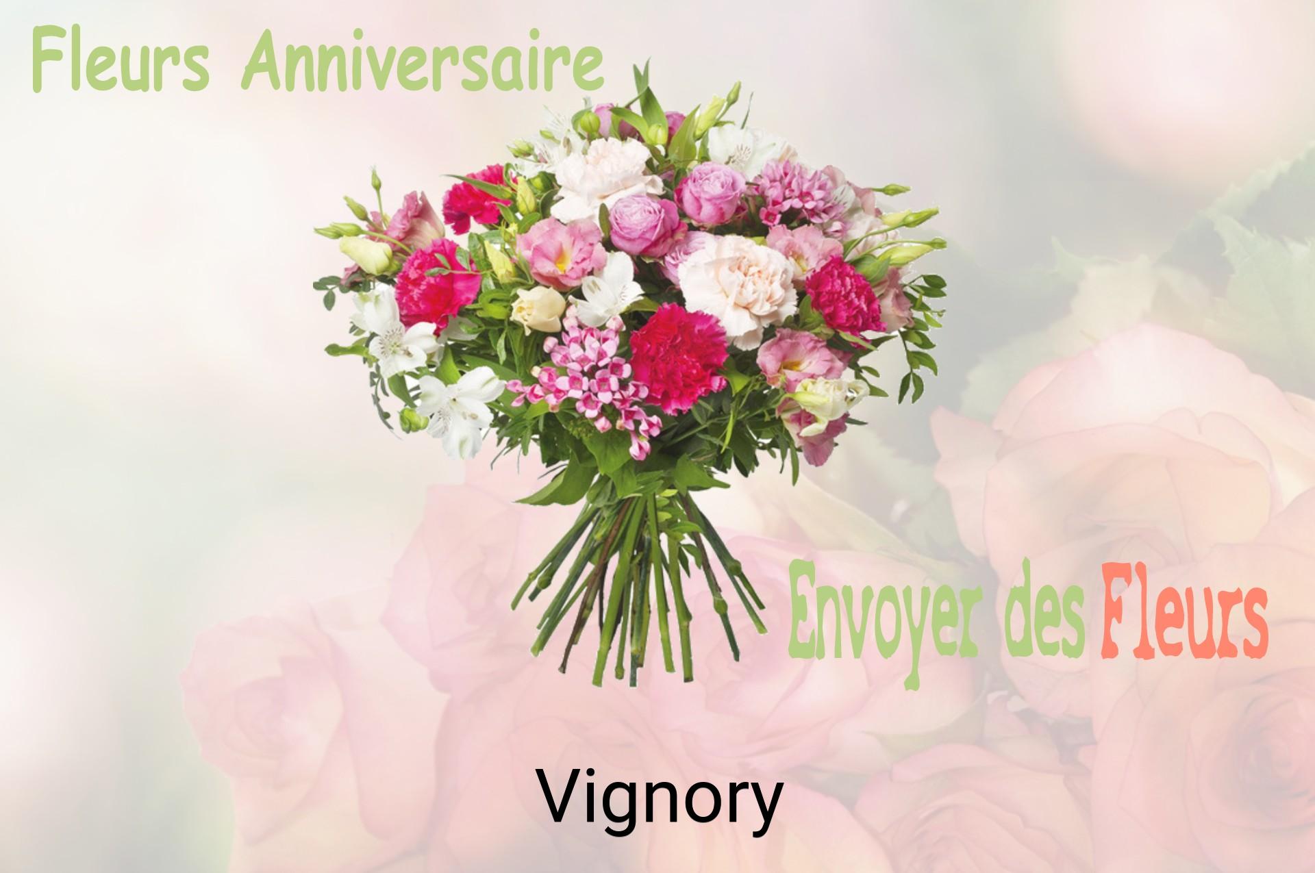 Bouquet de fleurs d’anniversaire livré à Vignory