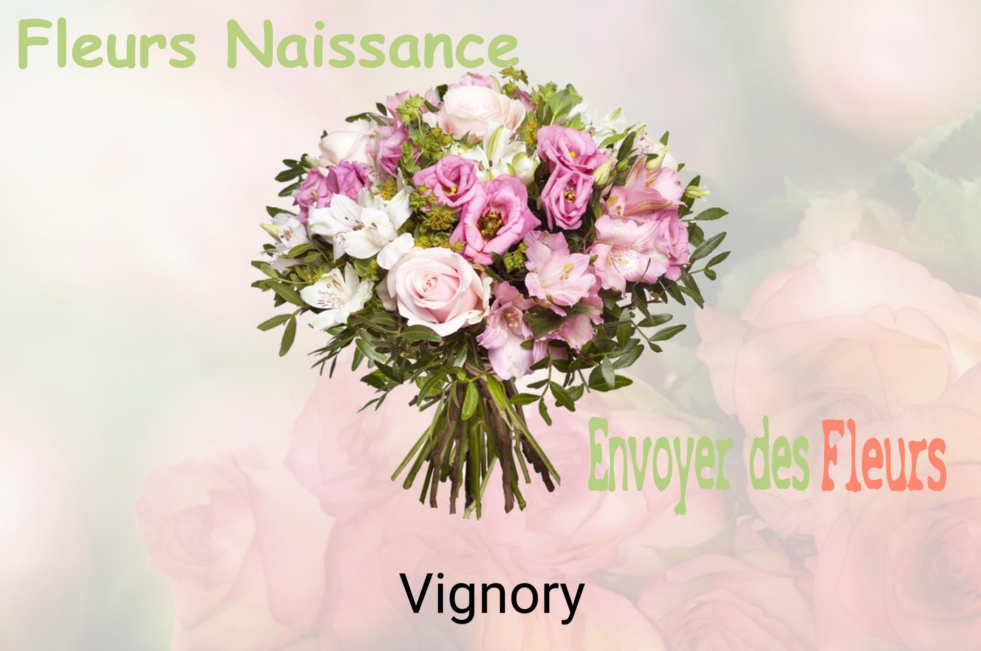 Bouquet de fleurs de naissance livré à Vignory